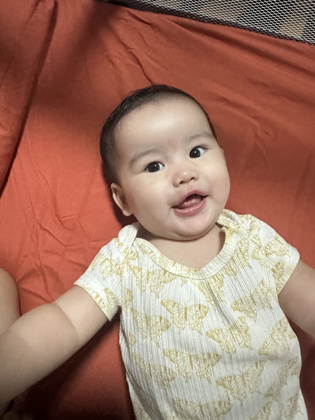 An everyday snapshot of baby Elle